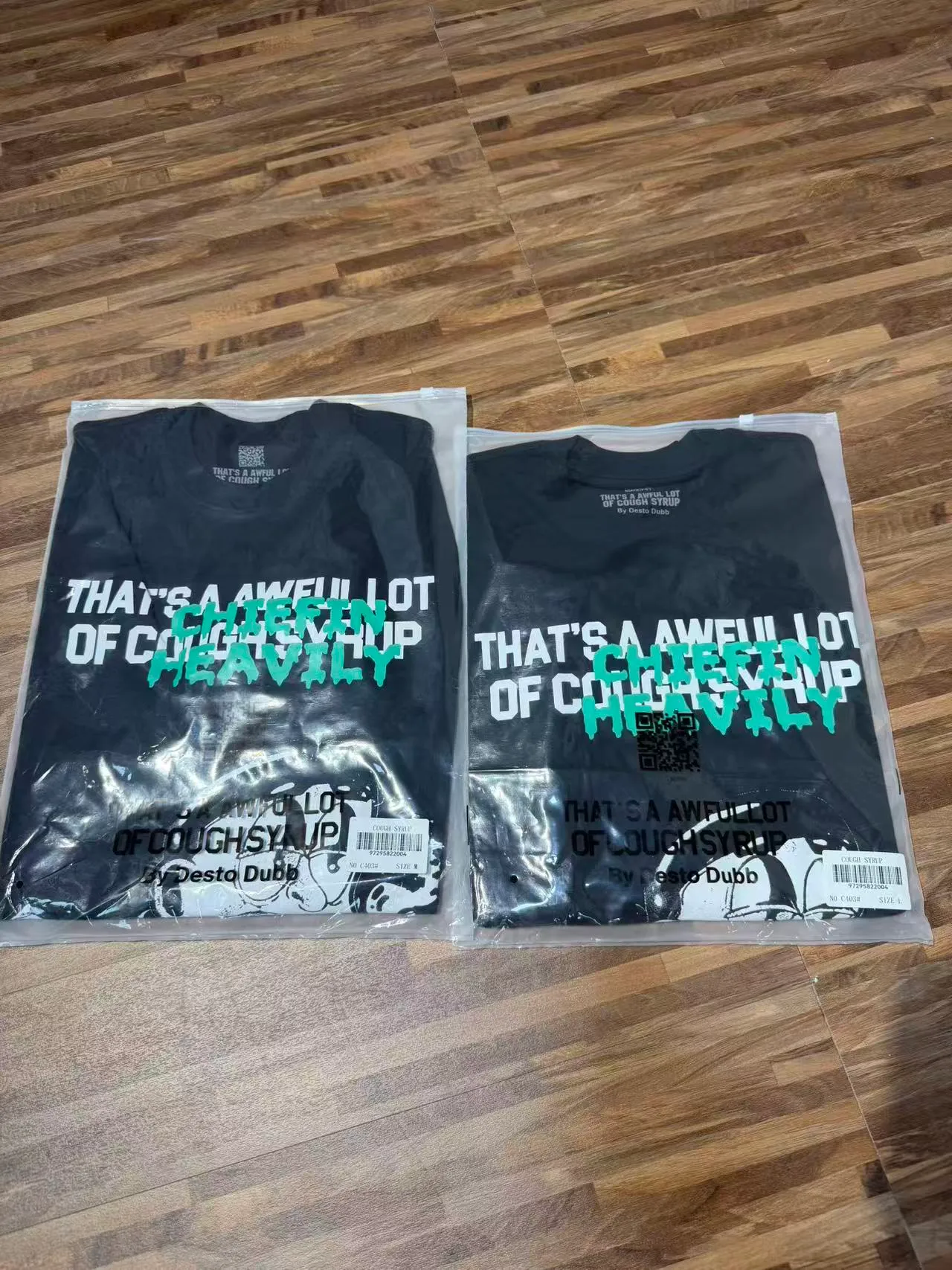 C # / Black THAT'S A AWFUL LOT OF COUGH SYRUP In Stock （ T Series） Same Style. （fabric): 100% Sizes（size）：S-M L X L （colour）： / Black 👉